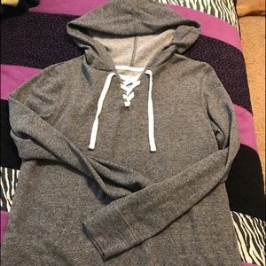 hooded shirt